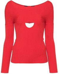 Pinko - Top a coste con cut-out - Lyst
