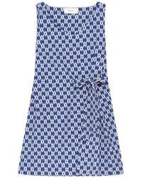 Maliparmi - Diamond Glow Geometric-Print V-Neck Top - Lyst