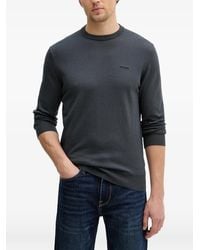 Guess - Logo-Embroidered Sweatshirt - Lyst