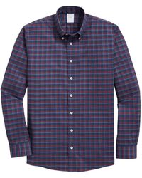 Brooks Brothers - Plaid Button-Down Collar Shirt - Lyst