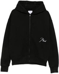 Rhude - Logo-Embroidered Zip-Up Hoodie - Lyst