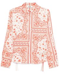 Fendi - Camisa de seda con estampado floral - Lyst