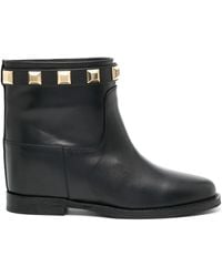 Via Roma 15 - Santa Monica Stud-Embellishment Ankle Boots - Lyst
