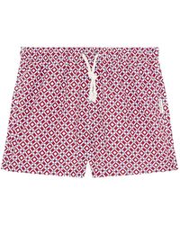 GASSA D'AMANTE - Taormina Geometric-Print Swim Shorts - Lyst