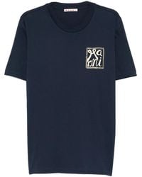 Marni - Logo Crew-Neck T-Shirt - Lyst