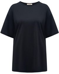 12 STOREEZ - Round-neck Silk T-shirt - Lyst