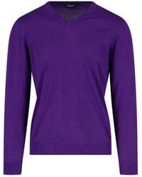 Drumohr - Vネック ロングtシャツ - Lyst