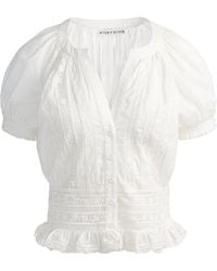 Alice + Olivia - Kathryn Lace-Details Blouse - Lyst