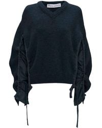 JW Anderson - Ruched-detail Wool-blend Jumper - Lyst