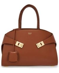 Ferragamo - Petit Sac À Main The Hug En Cuir - Lyst