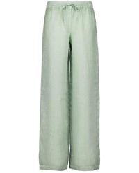 120% Lino - Drawstring Linen Pants - Lyst