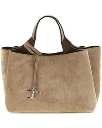 Tod's - Mini Leather Tote Bag - Lyst