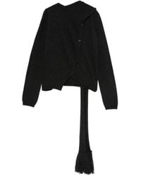 Semicouture - Cardigan mit Schaldetail - Lyst