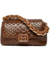 Marella - Small Le Muse Snakeskin-Effect Braided-Handle Tote Bag - Lyst