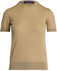 Ralph Lauren - Cashmere T-Shirt - Lyst