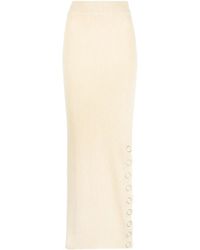 Jil Sander - Falda larga con botones de presión - Lyst