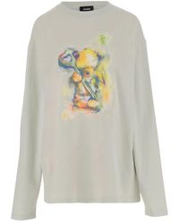 we11done - プリント ロングtシャツ - Lyst