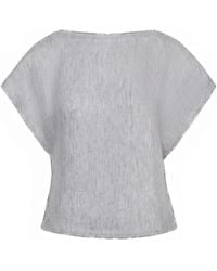 Twp - Boat-Neck Cap-Sleeve Top - Lyst