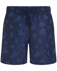 Vilebrequin - Short De Bain Ronde Des Tortues En Jacquard - Lyst