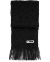 Jil Sander - Slim Wool-Blend Scarf - Lyst