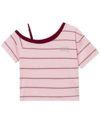 Mini Cream - Striped Cut-Out Top - Lyst