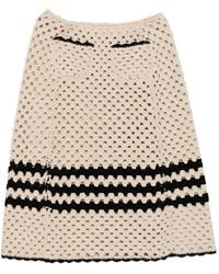 N°21 - Gehaakte Gestreepte Midi-Rok - Lyst