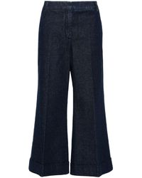 Jacob Cohen - Pressed-crease Wide Jeans - Lyst