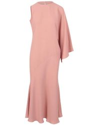 Gianluca Capannolo - Asymmetric Cape-Sleeve Dress - Lyst