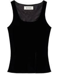 Rohe - Top De Seda Y Terciopelo - Lyst