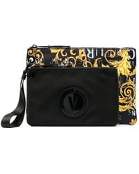Versace - Bolso de mano con logo estampado - Lyst