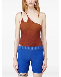 Isa Boulder - One-Shoulder Ribbed Tank Top - Lyst