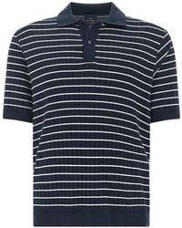 Paul & Shark - Striped-Pattern Polo Shirt - Lyst