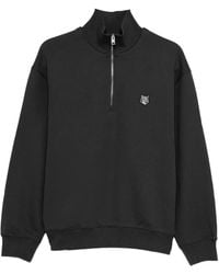 Maison Kitsuné - Fox Head Patch Comfort Half Zipped - Lyst