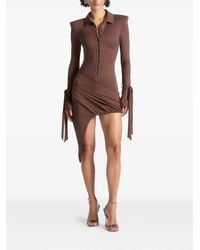 Manière De Voir - Diane Draped Asymmetric Mini Dress - Lyst