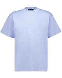Prada - Triangle-Patch Crew-Neck T-Shirt - Lyst