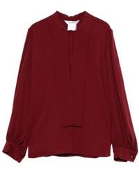 Max Mara - Blouse À Manches Bouffantes - Lyst