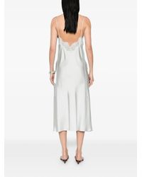 wedding dress low back lace sleeves Inca