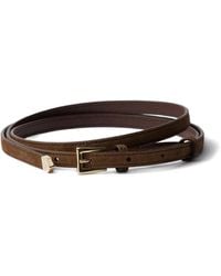 Prada - Suede Belt - Lyst
