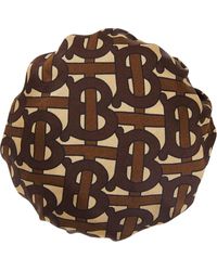 Burberry Monogram Print Silk Chignon Cover - Brown