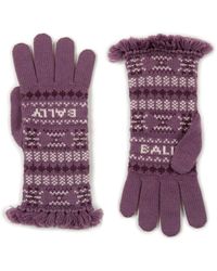 Bally - Fair Isle-knit Fringed Gloves - Lyst
