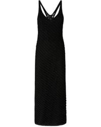 Pinko - Midi V-Neck Dress - Lyst