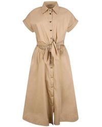 Liu Jo - Shirt Dress With Cut-Out - Lyst