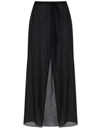 Balmain - Silk Beach Trousers With Monogram - Lyst