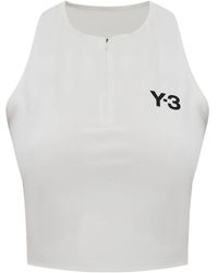 Y-3 - Zip-Front Logo Top - Lyst