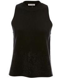 JW Anderson - Studded Knitted Tank Top - Lyst