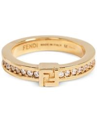 Fendi - Forever Ring Mit Kristallen - Lyst