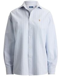 Polo Ralph Lauren - Vertical-Stripe Embroidered-Logo Shirt - Lyst