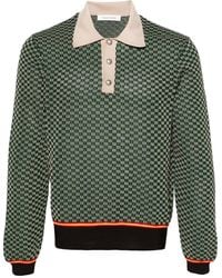 Wales Bonner - Knitted Polo Phirt - Men's - Polyester - Lyst