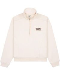 Sporty & Rich - Country Club Half-Zip Sweatshirt - Lyst