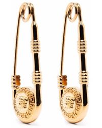 Versace - Medusa Ohrringe Im Sicherheitsnadel-Design - Lyst